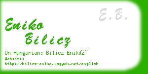 eniko bilicz business card